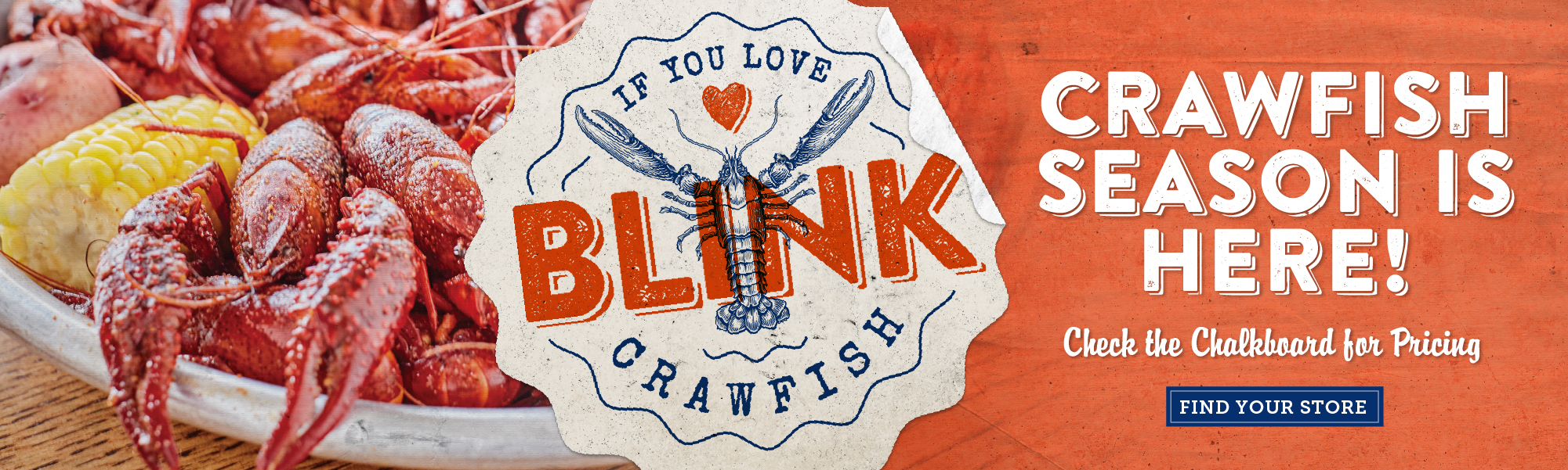 Live Boiled Crawfish available at Fish City Grill.